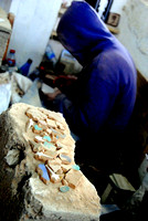 Mosaic tiles in Fez